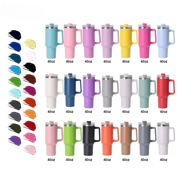 40 oz Vacuum Tumbler  With Handle VN-5403 - 图片 2