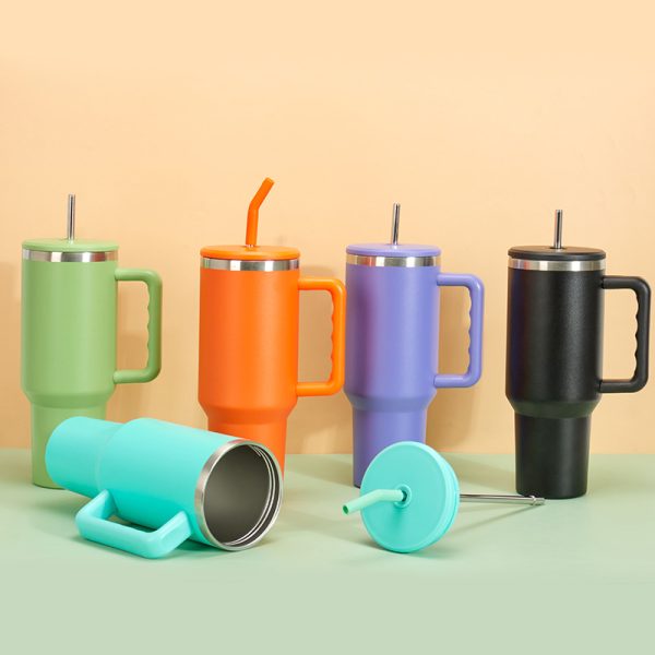 40 oz Vacuum Tumbler  With Handle VN-5405 - 图片 2