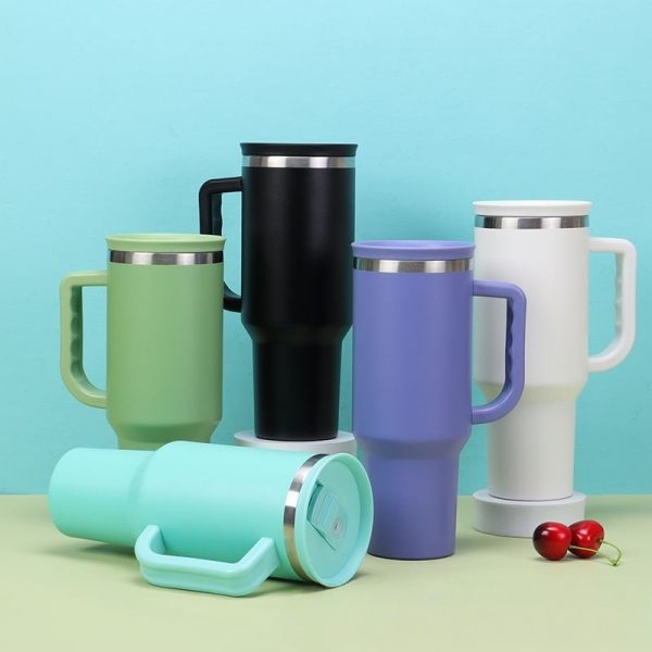 40 oz Vacuum Tumbler  With Handle VN-5408 - 图片 2