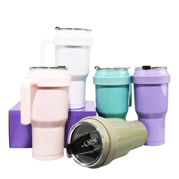 40 oz Vacuum Tumbler  With Handle VN-5421 - 图片 2